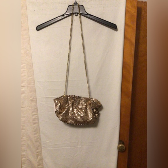 ANTHROPOLOGIE GOLD BAG NWT # wedding #;party - Picture 1 of 10